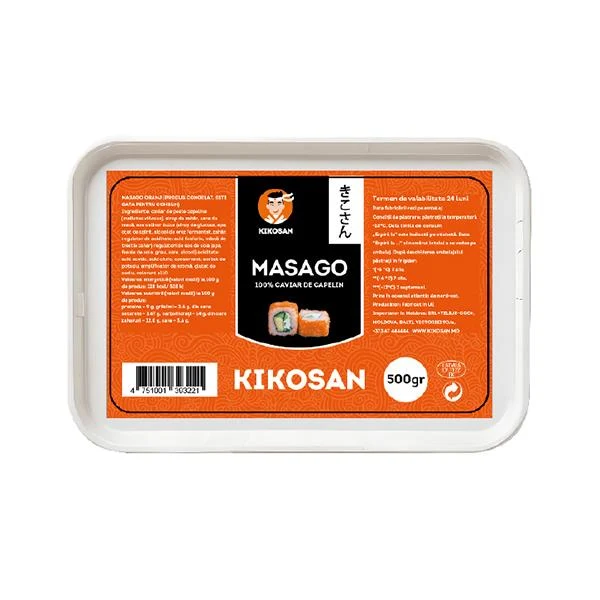 Caviar masago capelin "Kikosan" orange 2