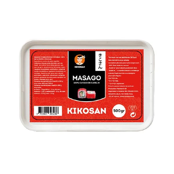Икра мойвы масаго "Kikosan" красная 2