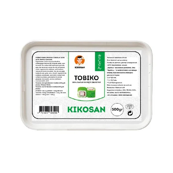 Caviar tobiko peste zburator "Kikosan" verde 2