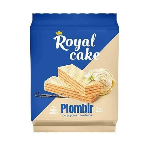 Вафли на сорбите со вкусом пломбира